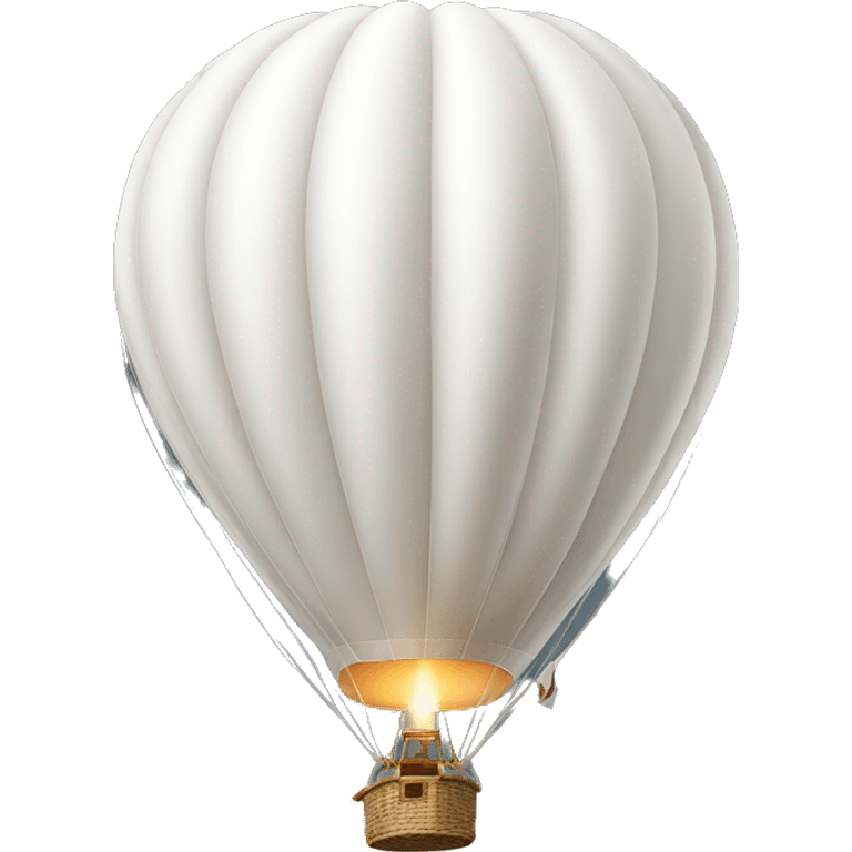  white hot air balloon  emoji