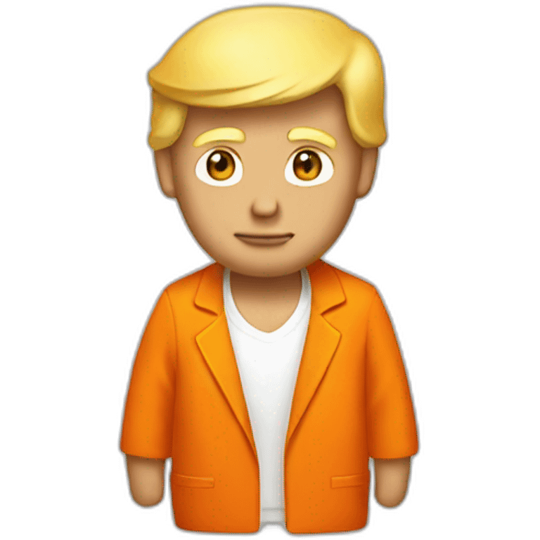 Donald Trump in orange jumpsuit emoji