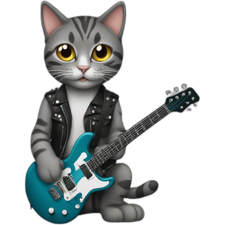 rock star cat  emoji