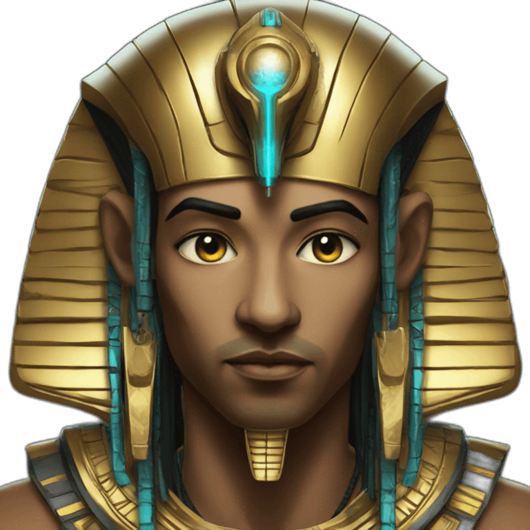 Cyberpunk Egyptian Pharaoh emoji