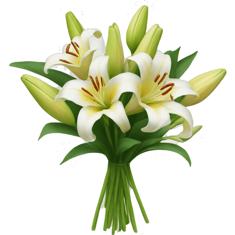 lily bouquet emoji