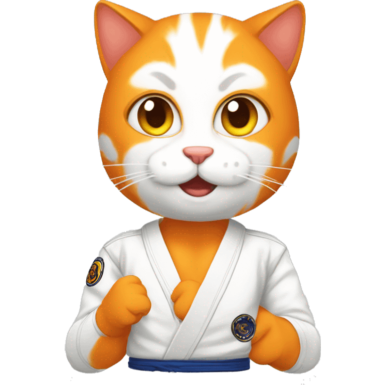 Human orange cat bjj emoji