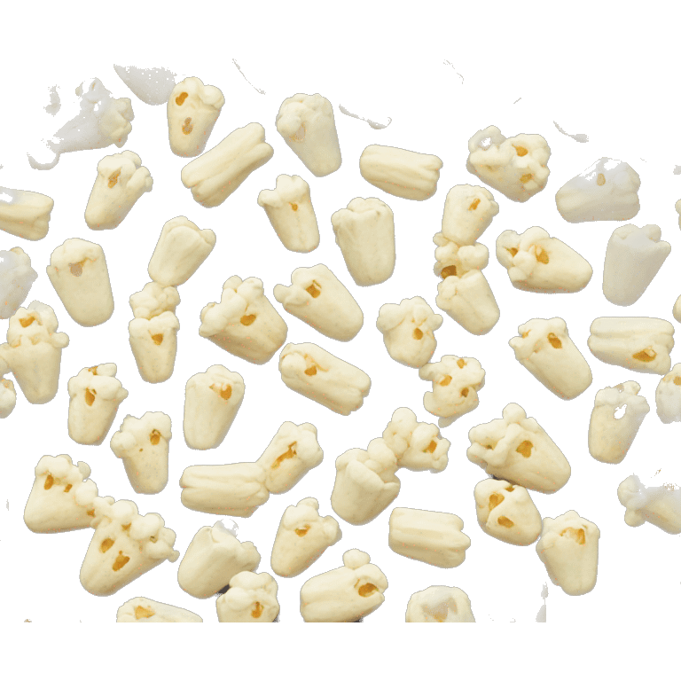 a popcorn between the molars emoji