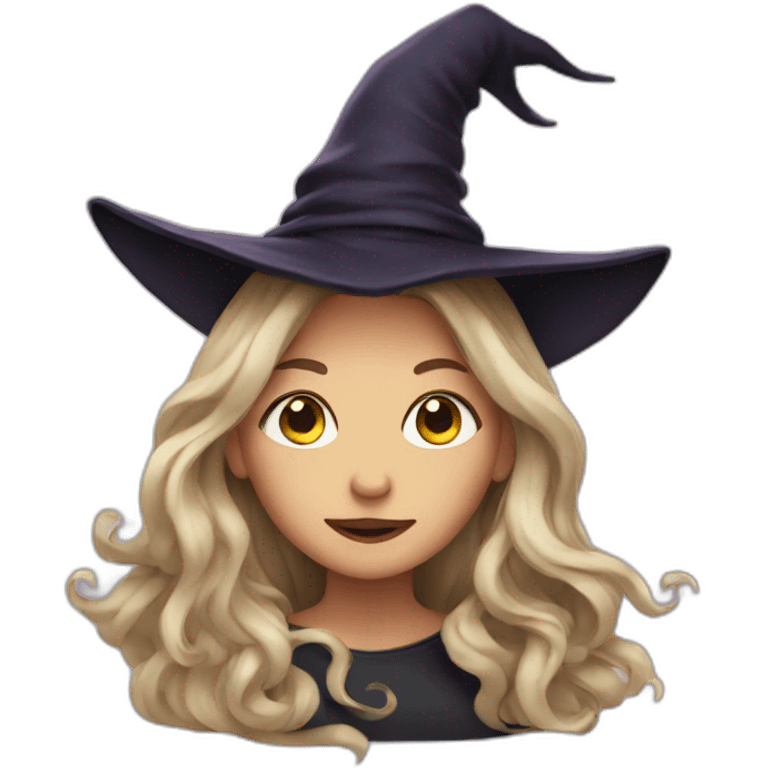 witch with long hair emoji