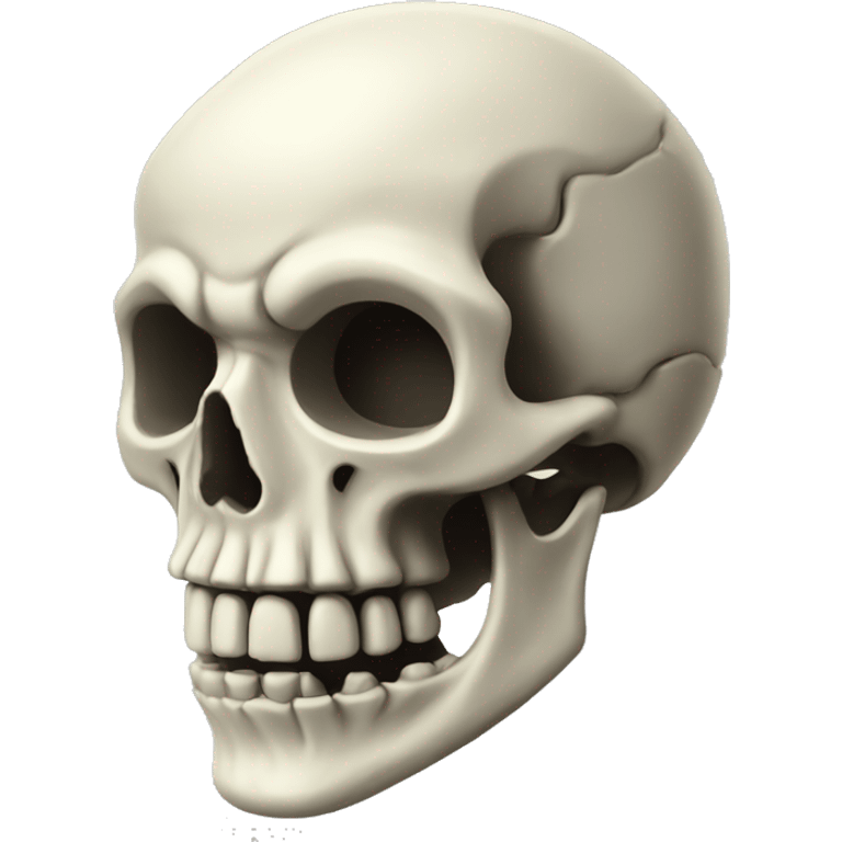 Skeleton boom head emoji