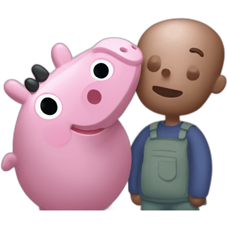 Peppa pig and chuppi emoji