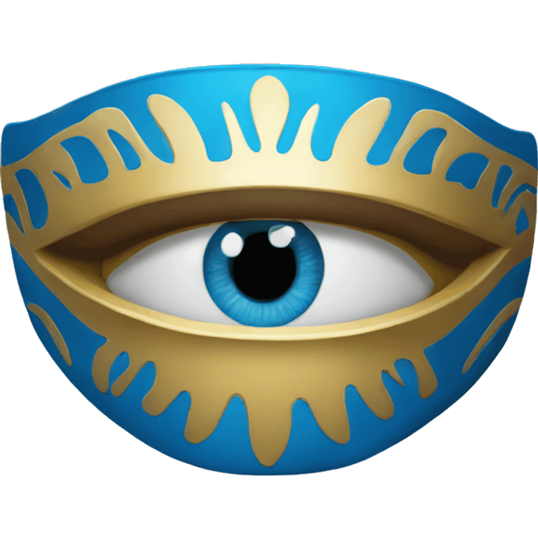 Ojos azules sin cara emoji