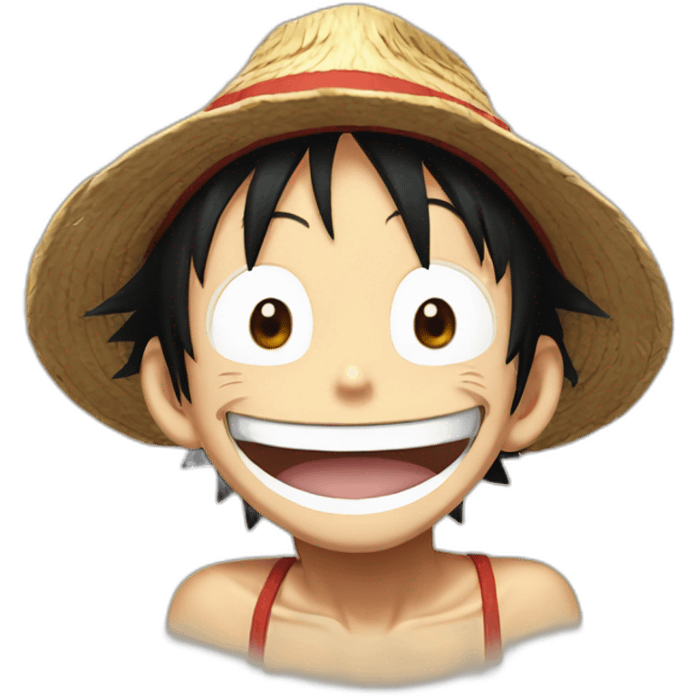 Monkey D Luffy laughing emoji