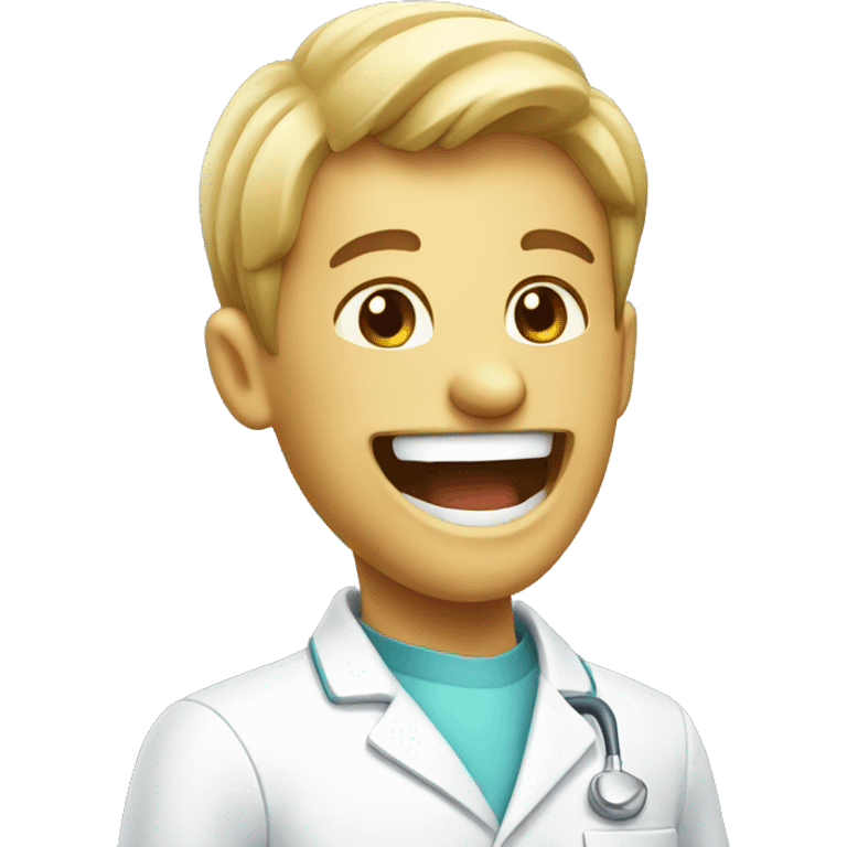 Laughing dentist emoji