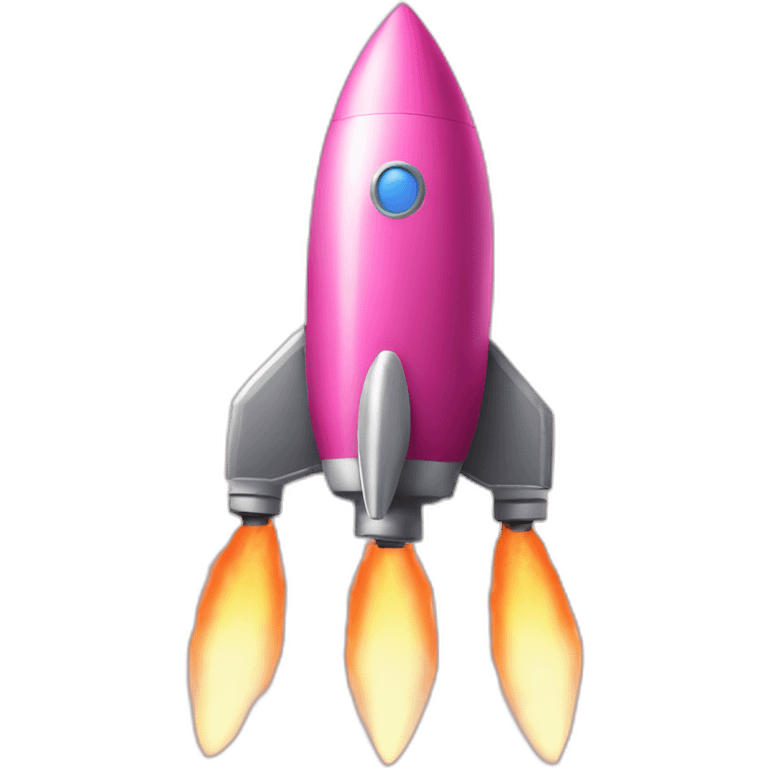 pink rocket emoji