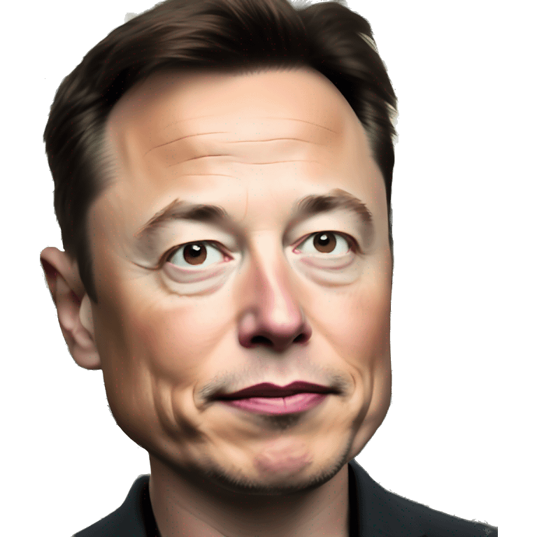 elon musk with money and tesla emoji