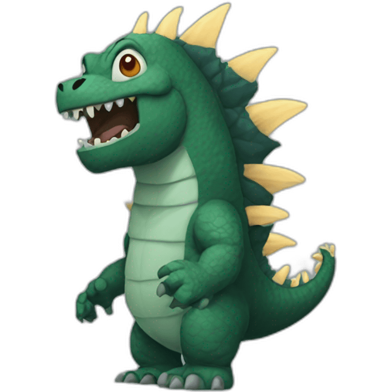 Godzilla cartoon emoji