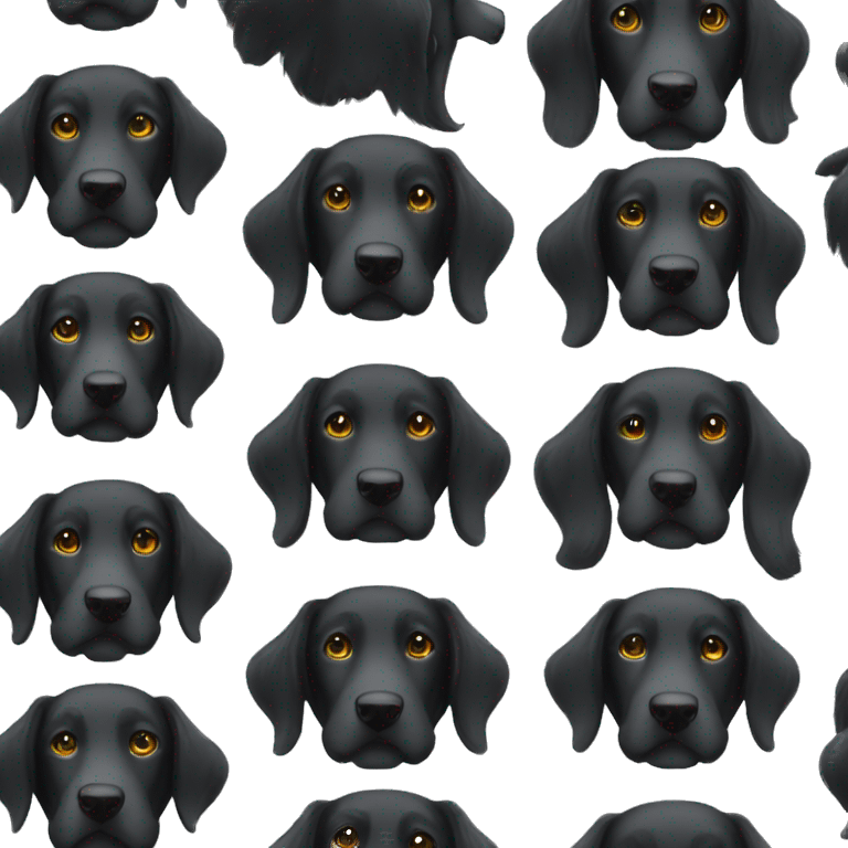 Flat coated retriever emoji