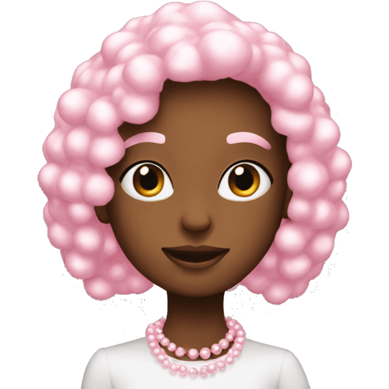 Pink pearls emoji