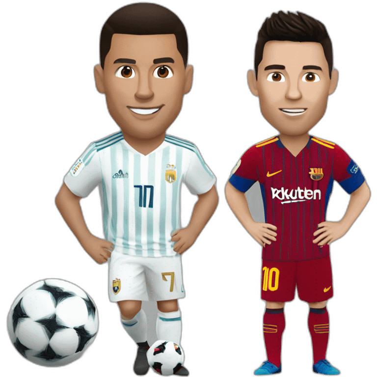 christiano ronaldo and messi emoji