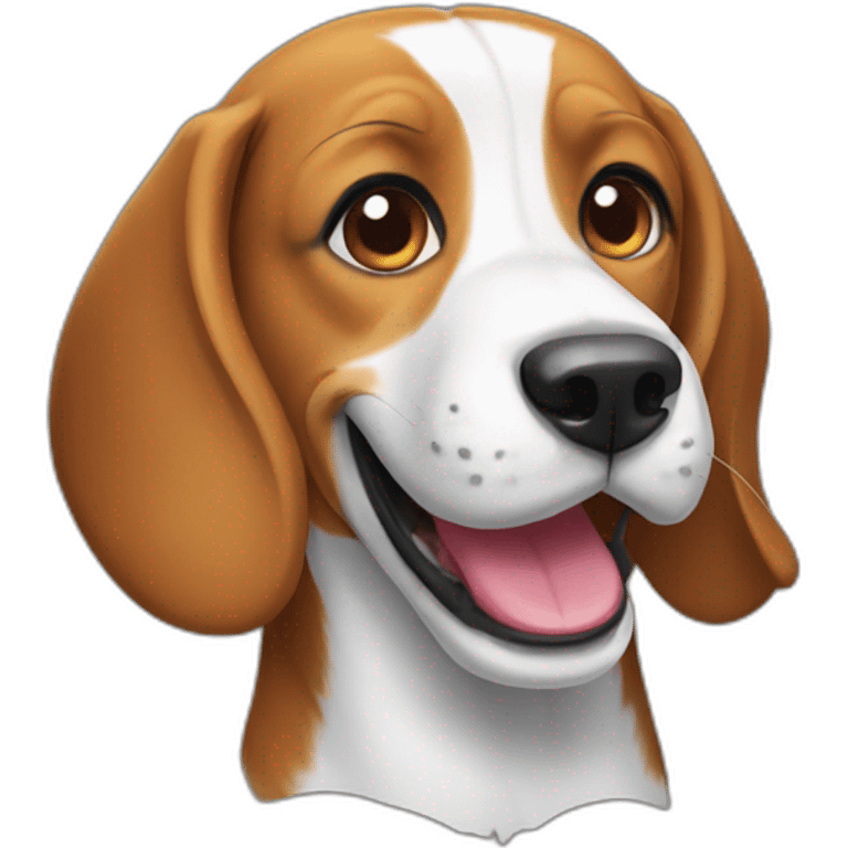 Beagle smile emoji