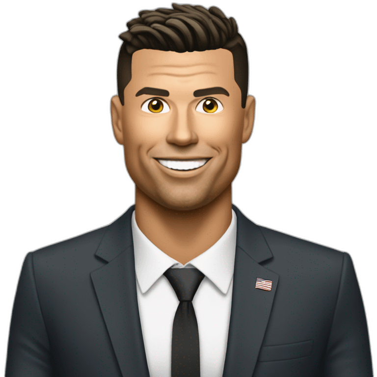 Ronaldo with donald trump emoji