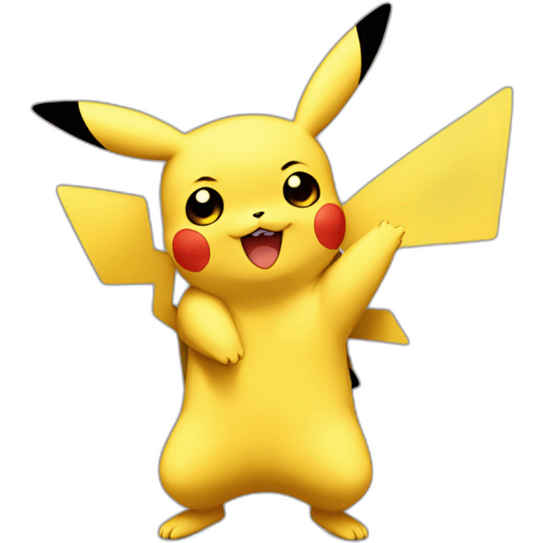 Pikachu hug Pikachu emoji