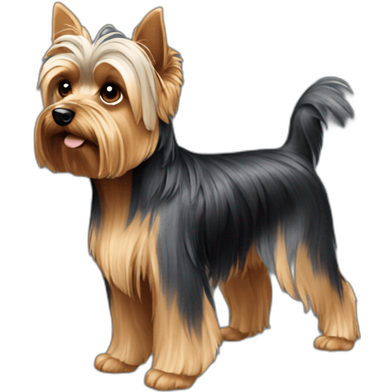 dog yorkshire terrier full body emoji