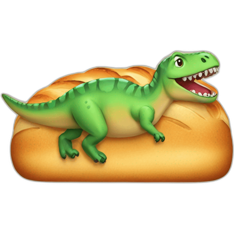 bread with dinosaur emoji