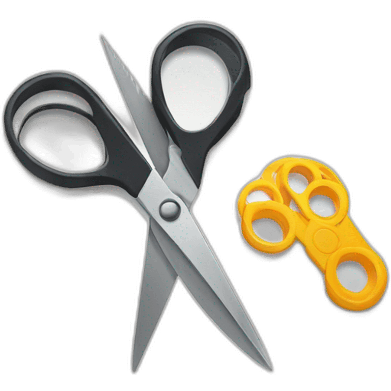 Scissors cutting film emoji