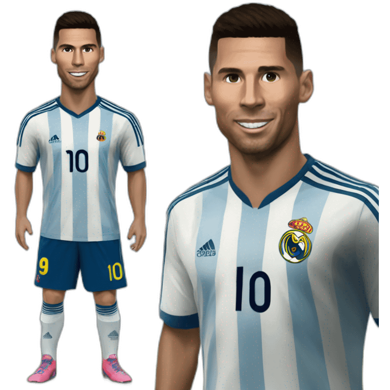 ronaldo assi sur messi emoji