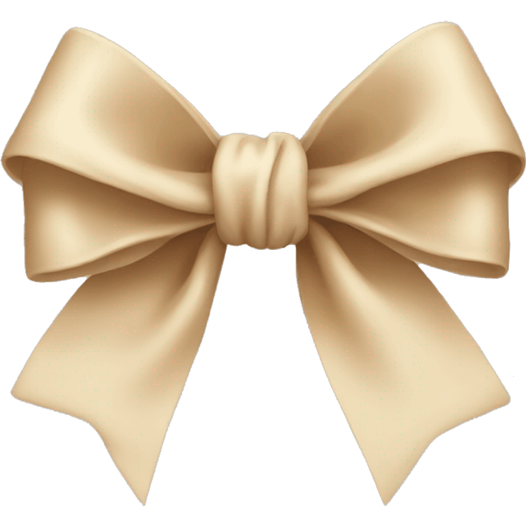 Beige bow emoji