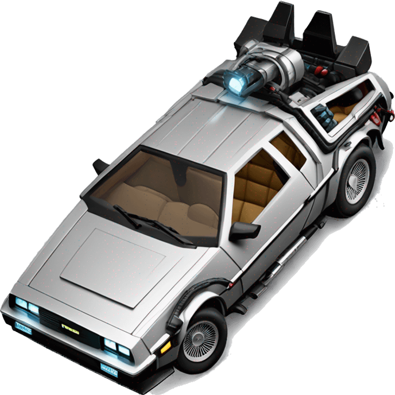 Back to the Future version DeLorean DMC-12 emoji