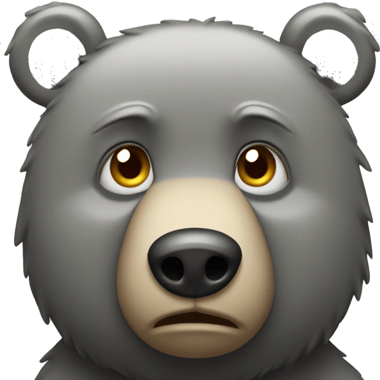 realistic-grey-bear-crying-with-tears-from-eyes emoji