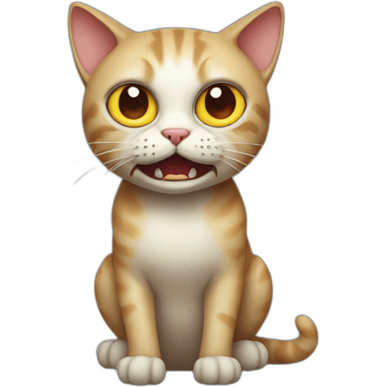 Horror cat emoji