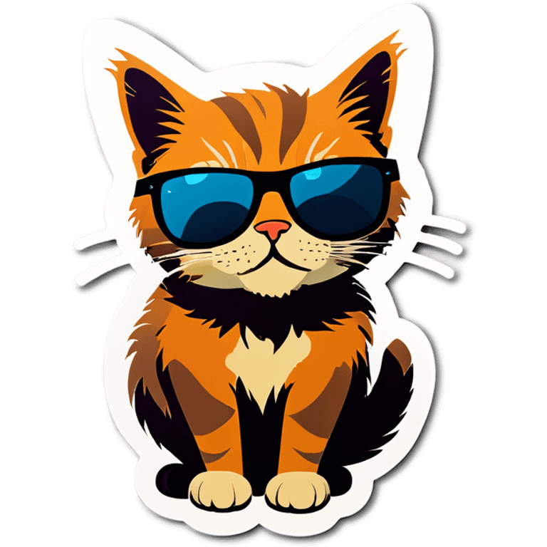 Cat with sunglasses emoji