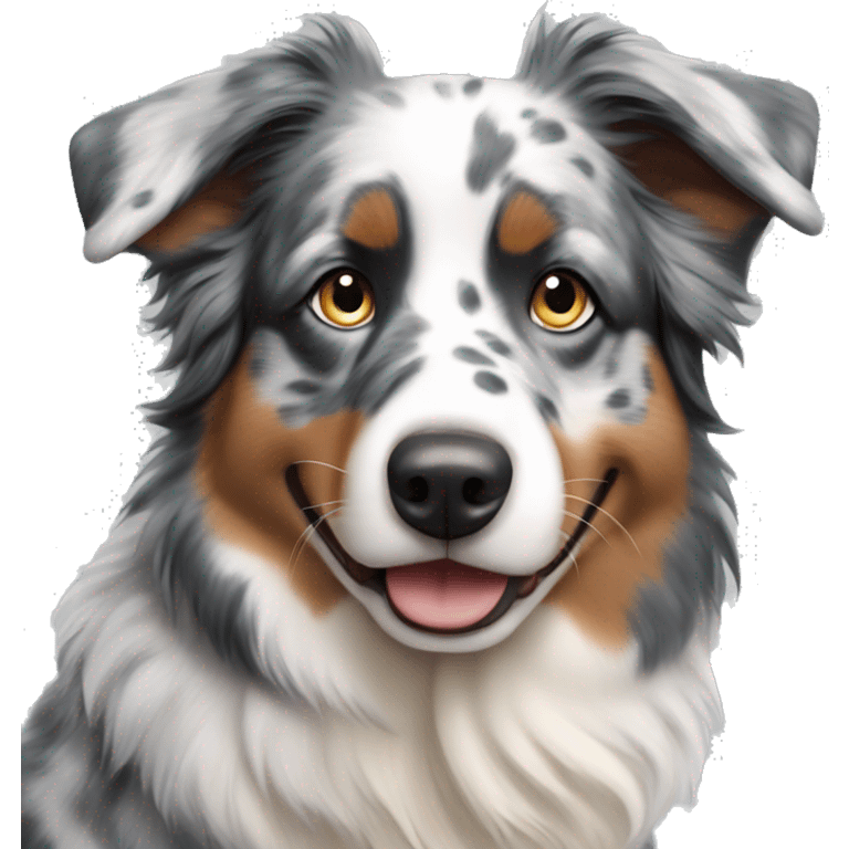 Blue merle australian shepherd  emoji