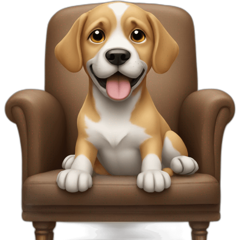 Dog on a chair emoji