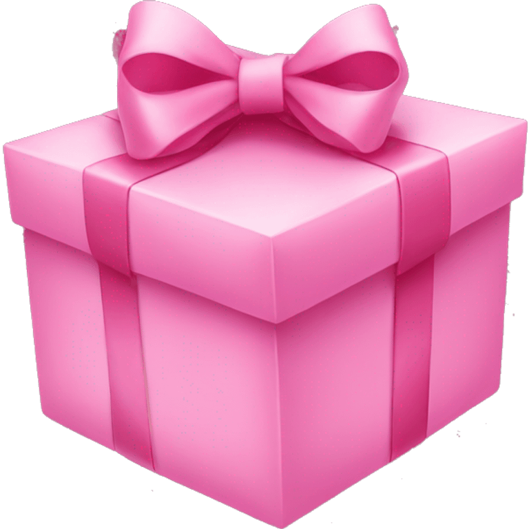 Pink bow on present emoji