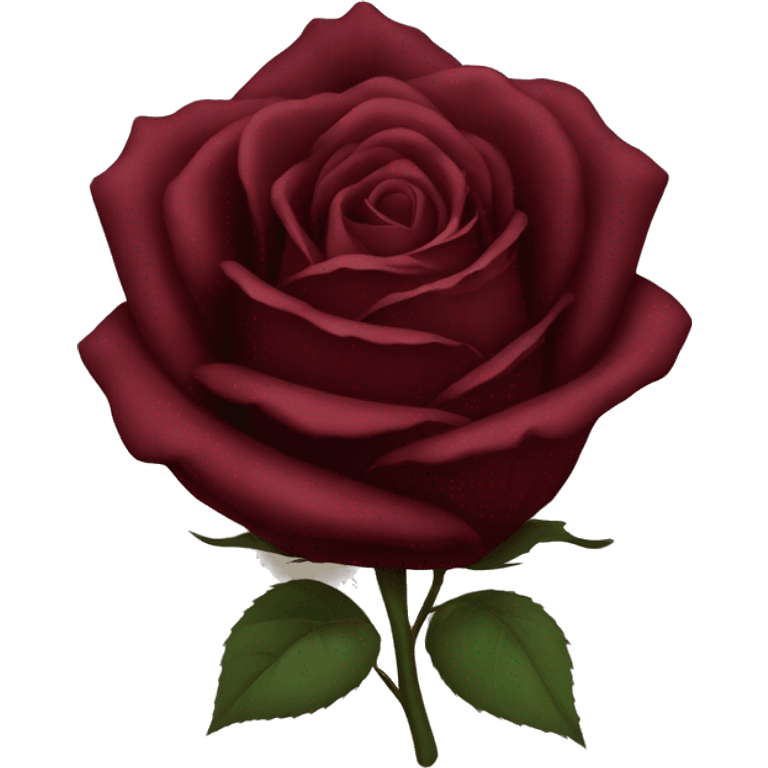 Pretty Dark Red Rose emoji