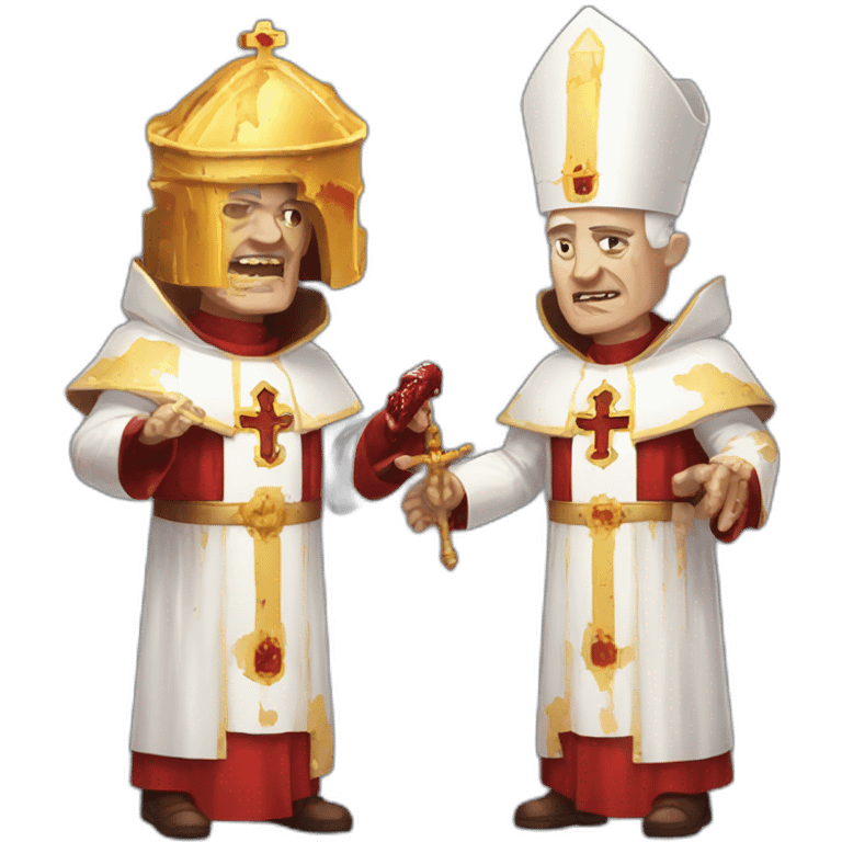 Pope bloody pixelated doom avatar emoji