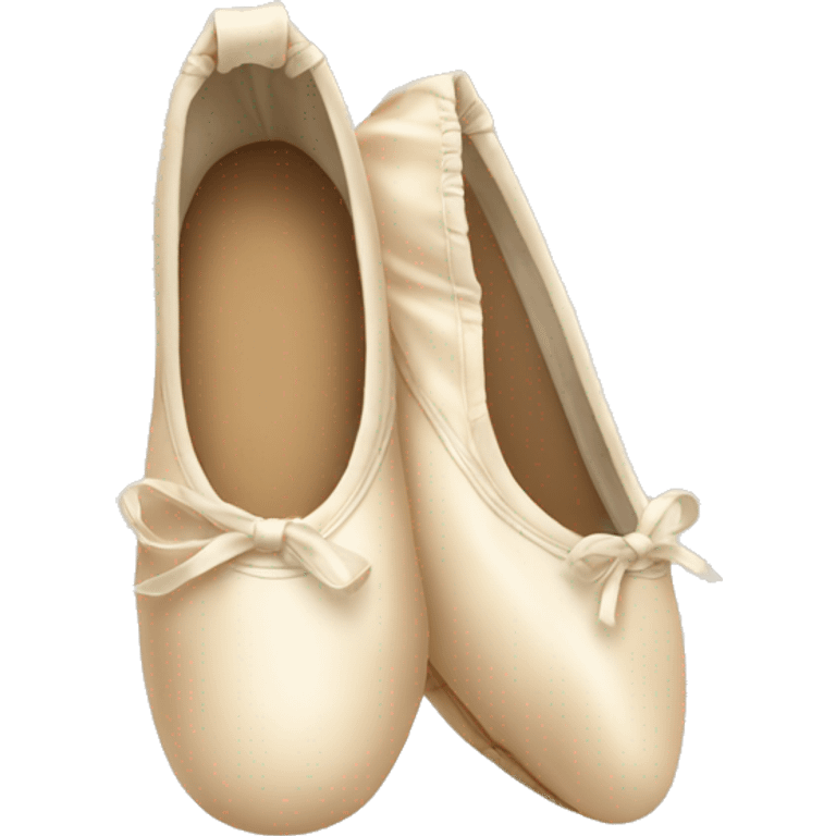 beige ballet shoes emoji