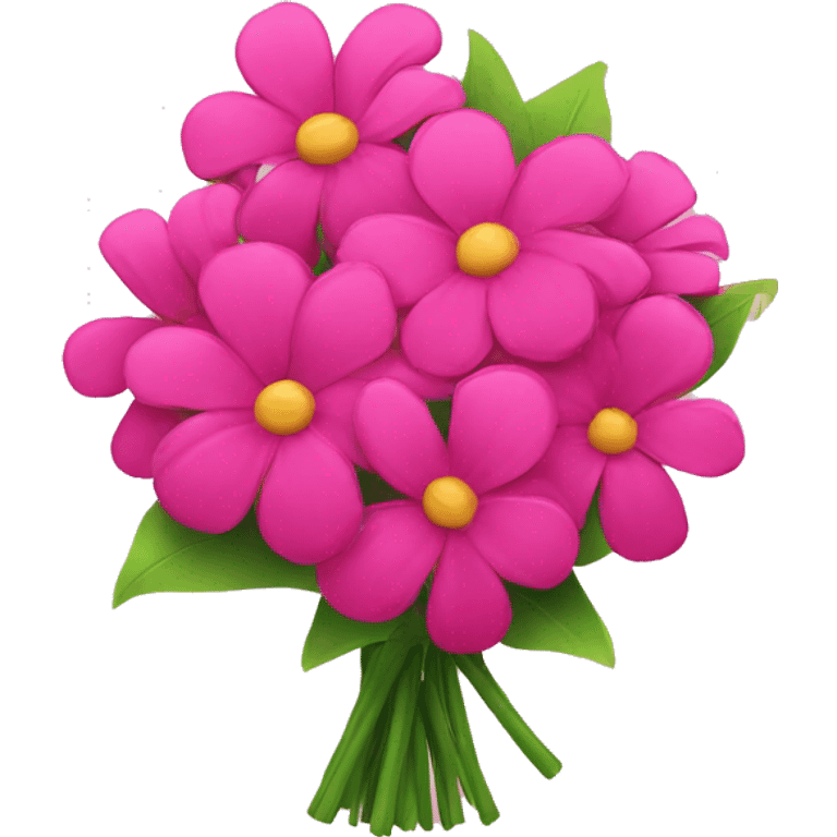 Hot pink flower bouquet  emoji