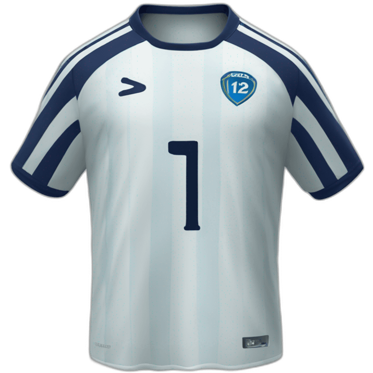 Soccer shirt with number 12 emoji