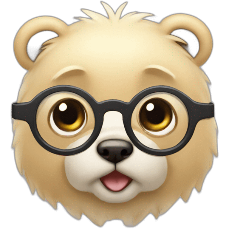 Cubchoo with round glasses emoji