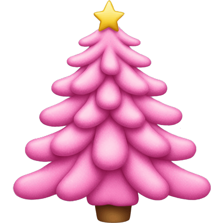 pink christmas tree emoji