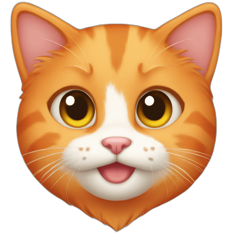 a cute orange cat emoji