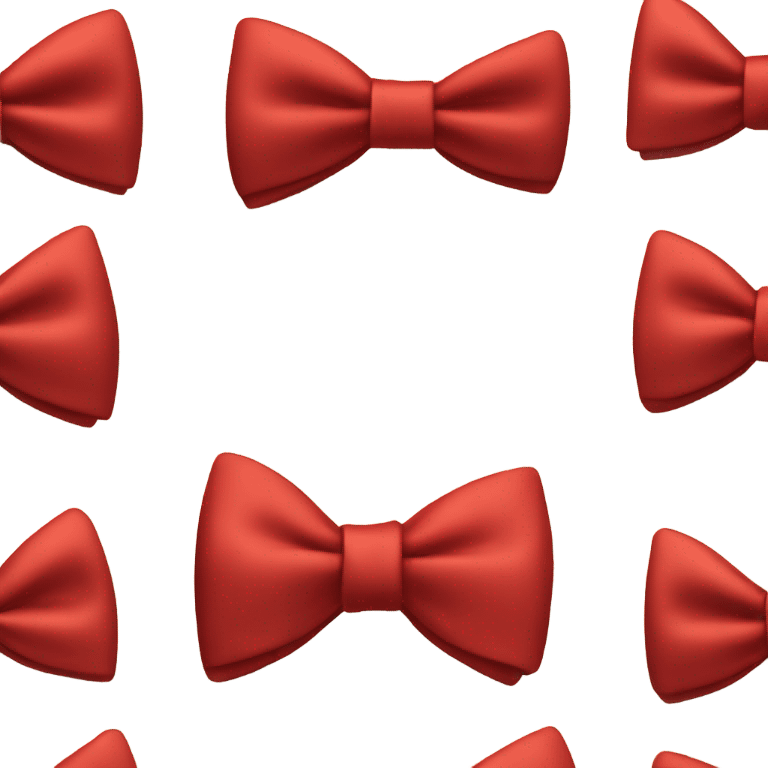 red bow tie emoji