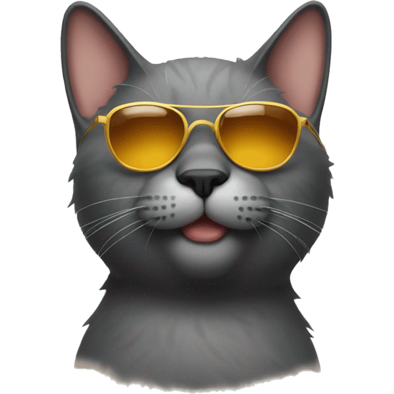 Cat with sunglasses emoji