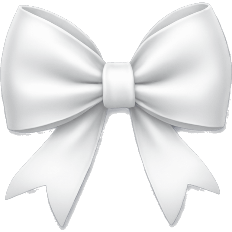 white bow emoji