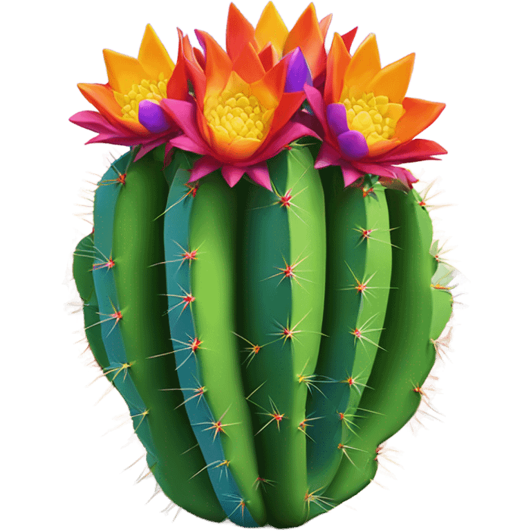 rainbow cactus  emoji