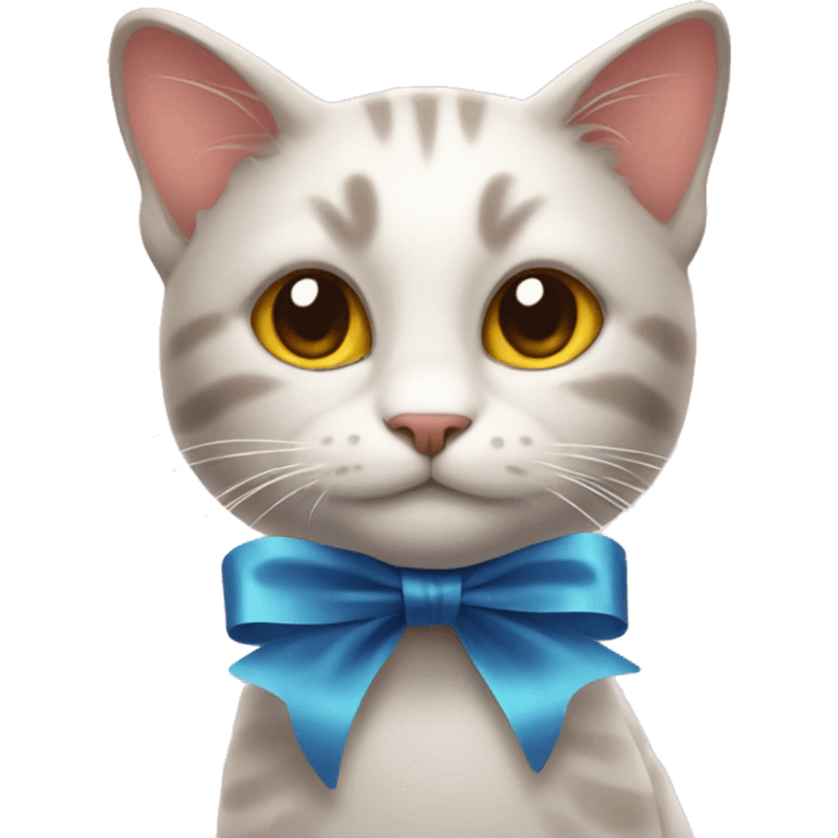 Cat with ribbon emoji