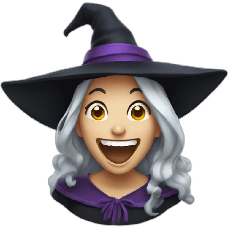 Witch laughing emoji