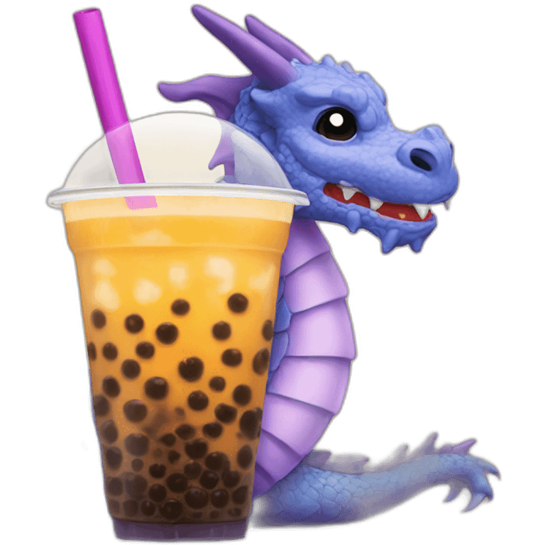 dragon bubble tea emoji