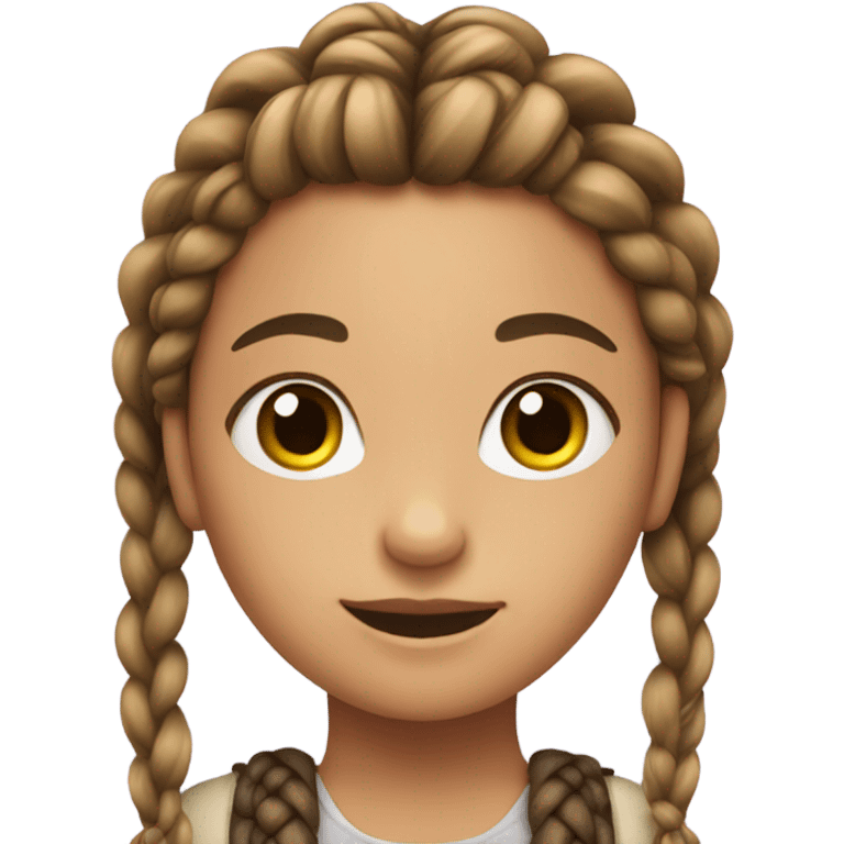 Girl with braids emoji